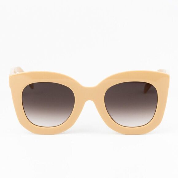 NEW Celine CL4005FN 57Z Beige Gradient Violet Geometric Women Sunglasses - Picture 3 of 11